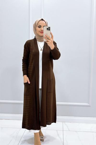 Hırka Triko Venüs Kahverengi