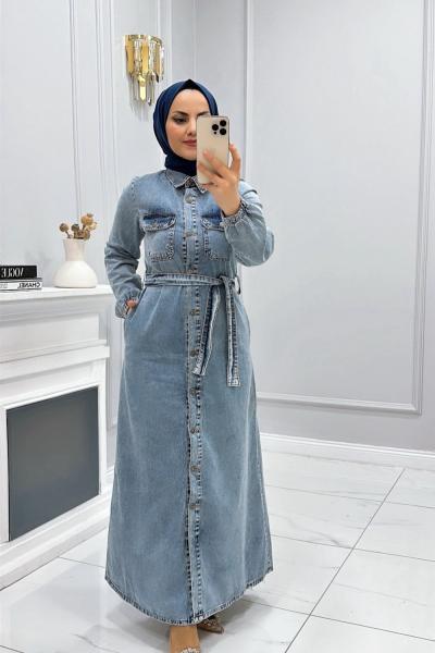 Elbise Kot Sinem Gök Mavi