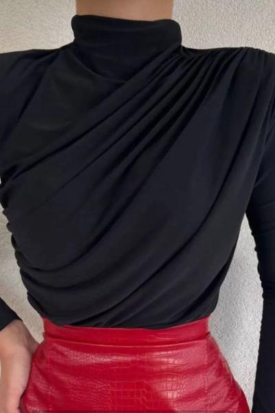 Bluz Sandy Niran Siyah