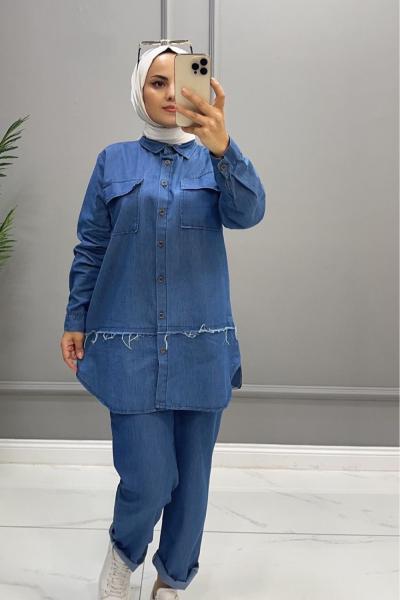 Takım İkili Kot Mavi