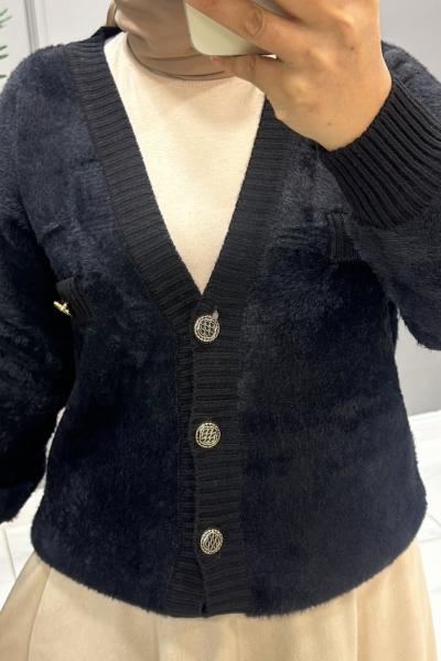 Hırka Triko Elif Siyah