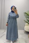 Elbise Kot Rabiş Mavi