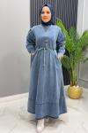Elbise Kot Aylin Mavi