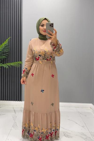 Elbise şifon Şeyma Vizon