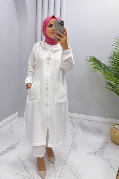 Kap Fileli Reyhan Beyaz