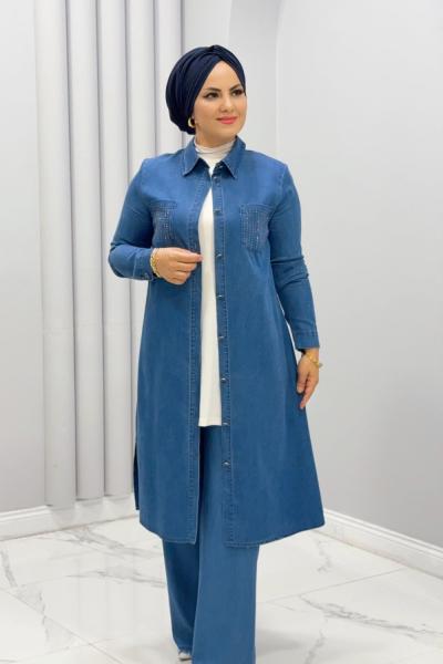 Takım kot Paris Mavi