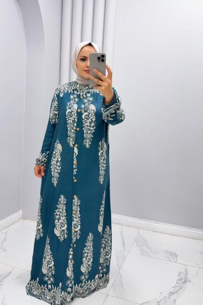 Elbise Alya Mint Yeşili