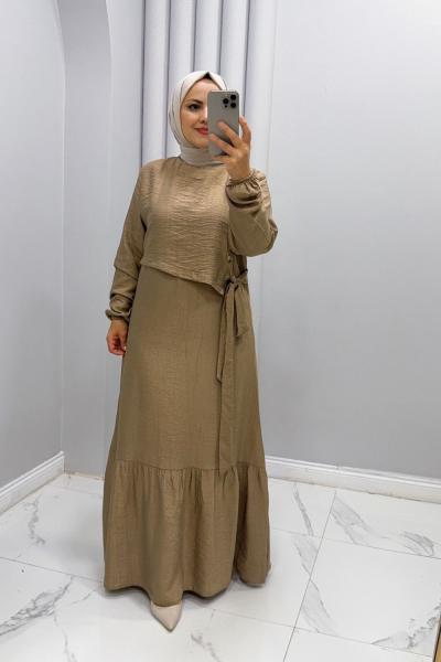 Gülşen Elbise Vizon