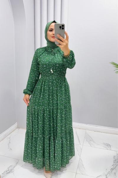 Elbise Şifon Zeynep Zümrüt