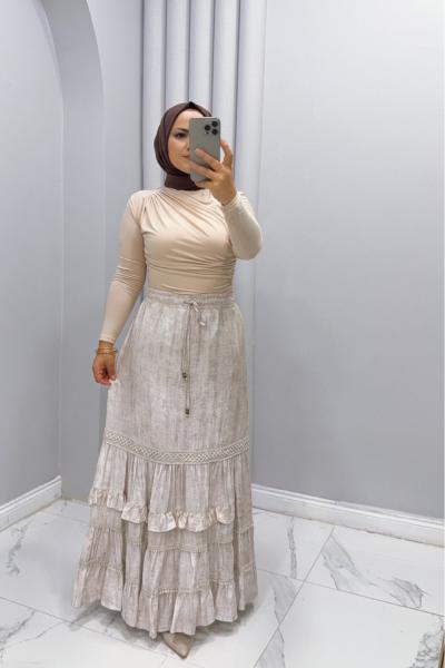 Etekli takım Dilara Krem