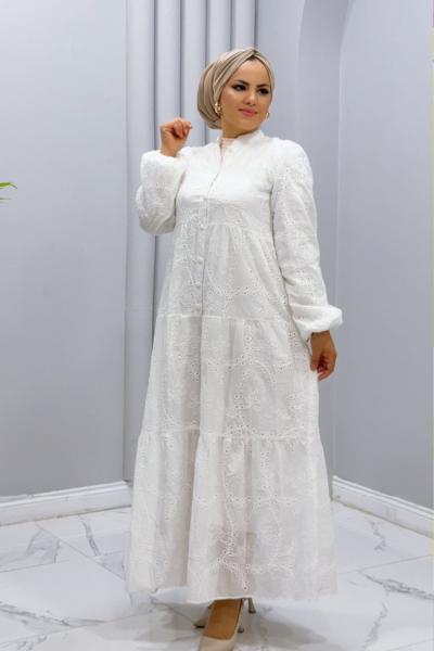 Elbise İdil Beyaz