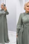 Helen Abiye elbise Mint Yeşili