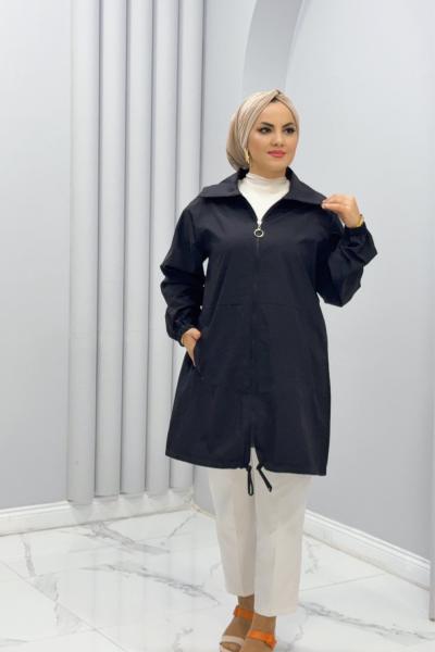 Kap Sırtı nakışlı Paraşüt ferda Siyah