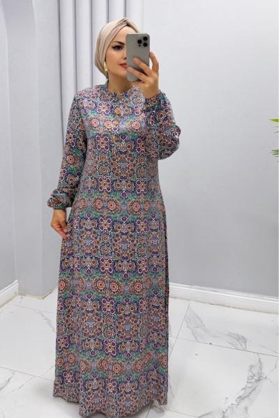 Elbise Viskon Safiye Yeşil