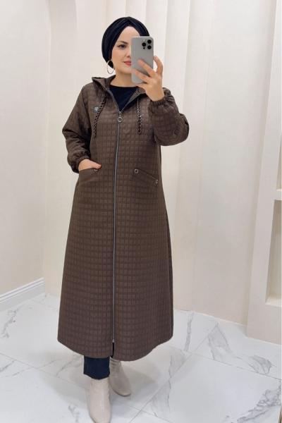 kapitone Neslihan kap Kahverengi