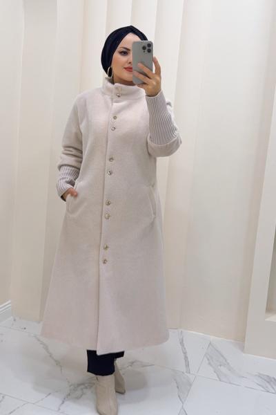 Kap kürk Aygül Krem