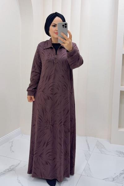 Elbise Huri Kahverengi