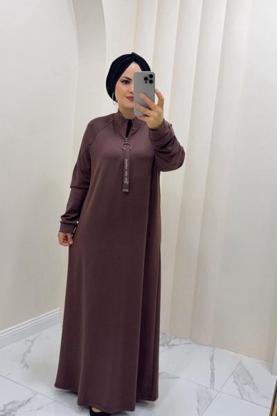 Elbise Reyhan Kahverengi