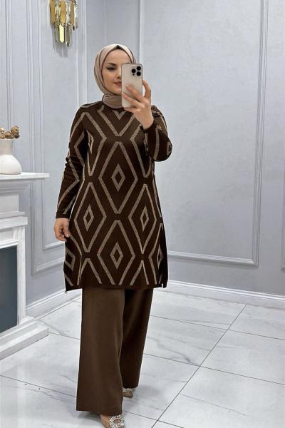 Takım Triko Ceren Kahverengi