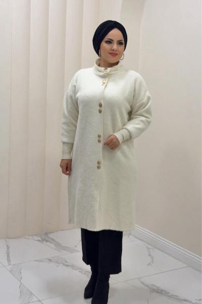 Hırka Angora  Dilek Krem