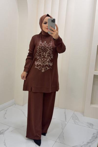 Takım ikili  Nigar  Kahverengi