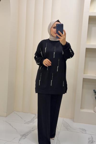 Maral İkili Takım Siyah