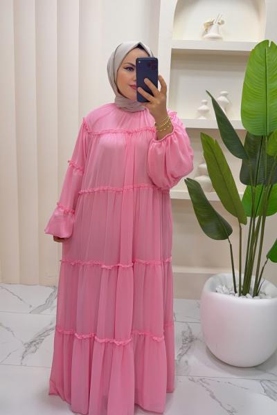 Efrazen Elbise Pembe