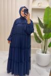 Efrazen Elbise Lacivert
