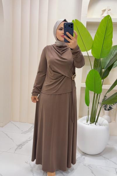 Takım Etekli Melisa Vizon