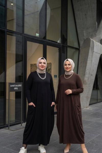 Elbise Türkan Siyah