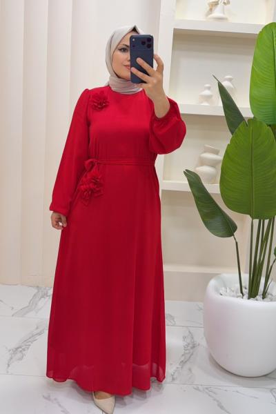 Elbise Ayla Kırmızı