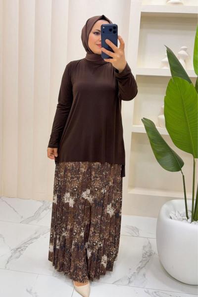 Takım Etekli Müjgan  Acı Kahve