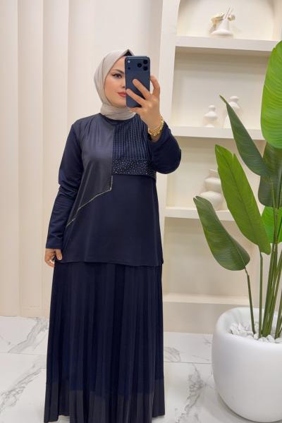 Takım etekli Işıl Lacivert