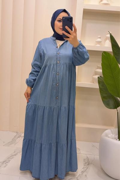 Elbise kot Mavi