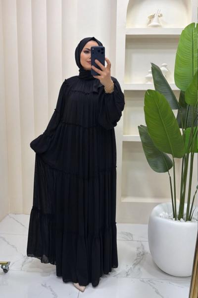 elbise Yoran kumaş Siyah