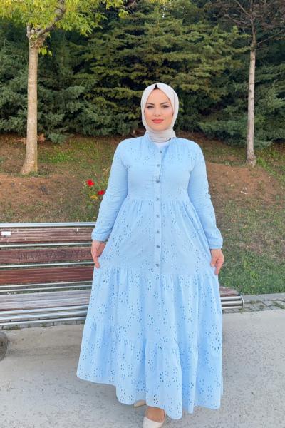 Elbise Asel Mavi