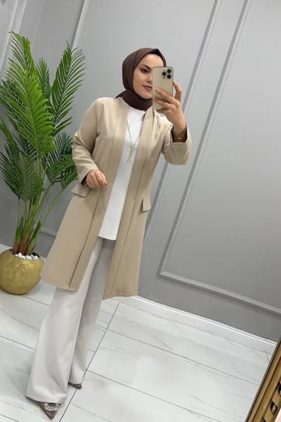 Ceket Almina Krem