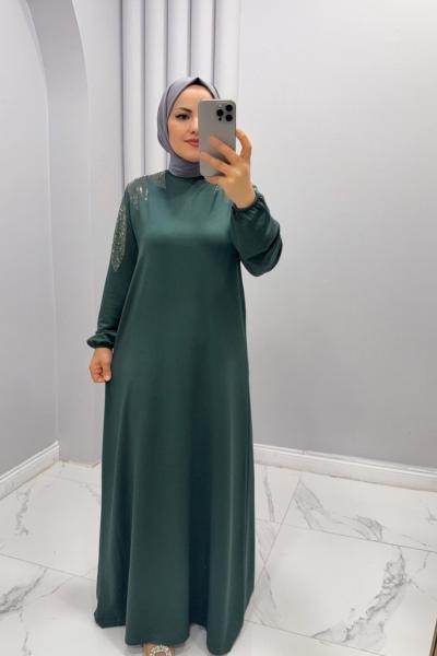 Elbise  Firuze Yeşil