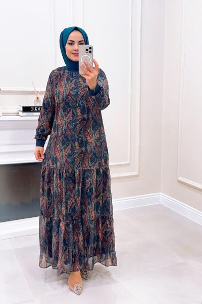 Elbise   Hasret Petrol Yeşili