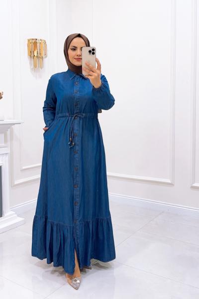 Elbise Kot Şule Lacivert