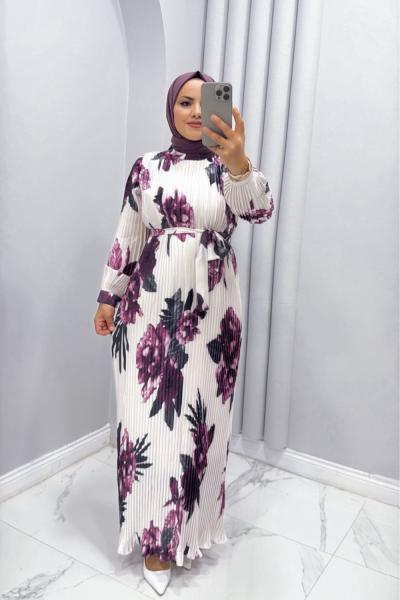 ELBİSE  PİLiSELİ CENNET Lila