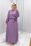 ELBİSE PONPON GüLÇİN  Lila