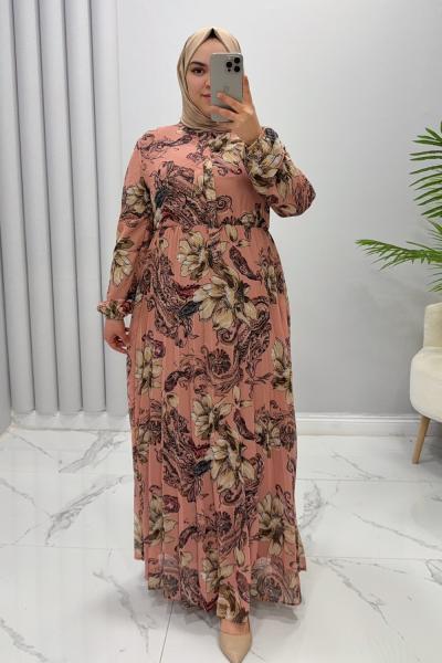 Elbise Şifon zambak Gül