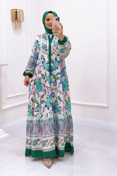 Elbise Viskon Sahil Zümrüt