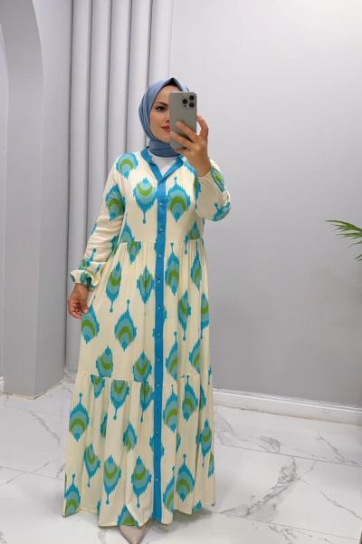 Elbise Viskon   Reyhan Mavi