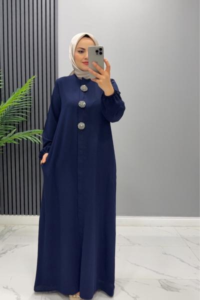 Ferace Taşlı Nazlı Lacivert