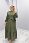 Gülşen Elbise Mint Yeşili