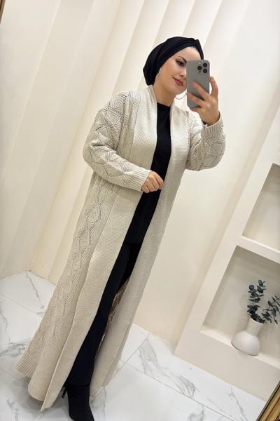 Hırka Triko Melike Krem