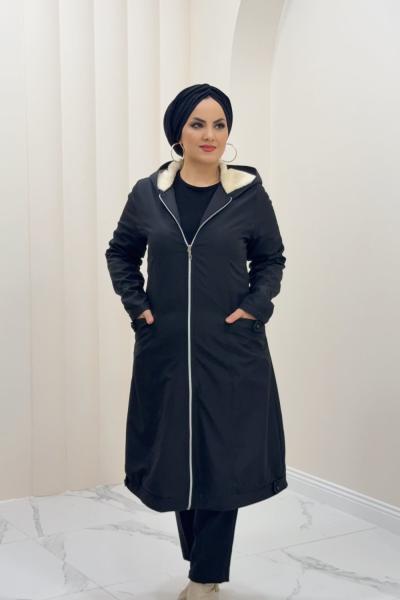 Kaban Kürklü Seher Siyah