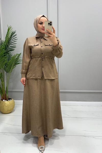 Takım Etekli Şule Vizon